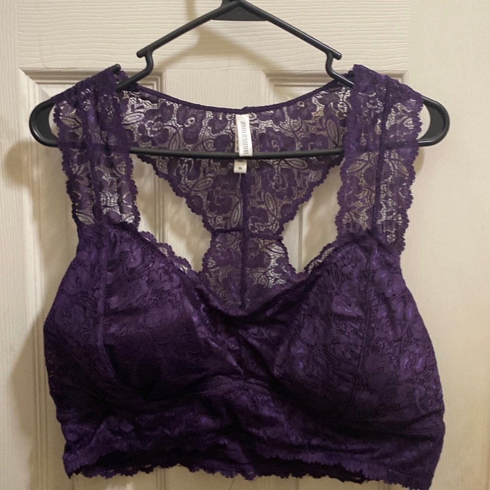 Purple bralette